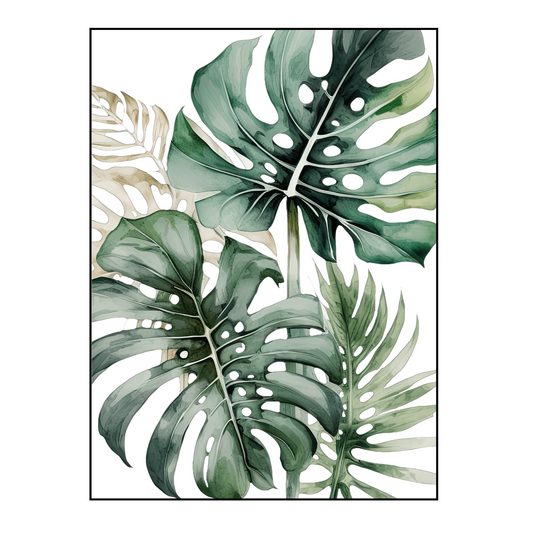 Tropical Leaves Poster