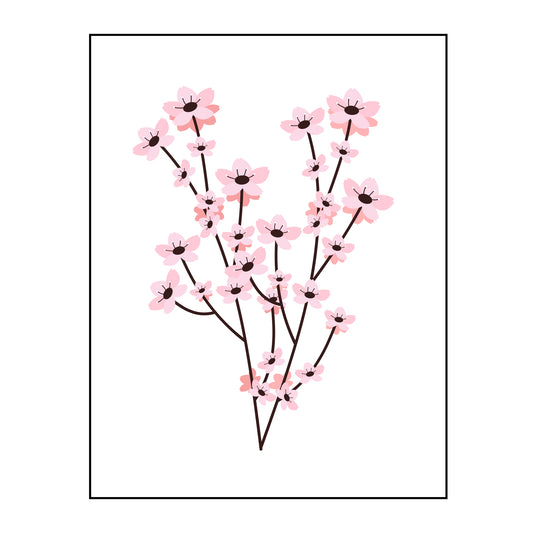 Pink Flowers Poster