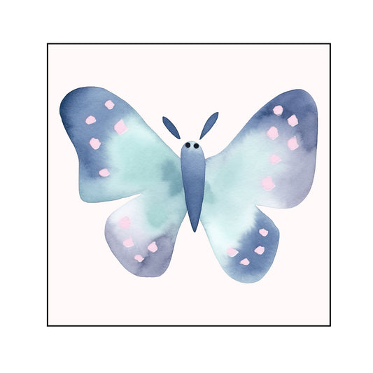 Blue Butterfly Poster