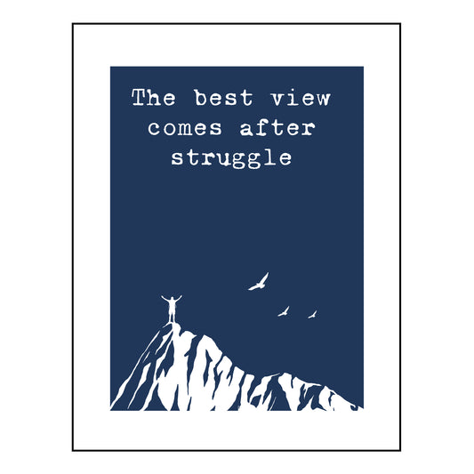 The Best View Comes After Struggle Poster