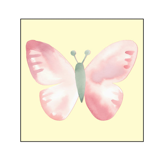 Pink Butterfly Poster