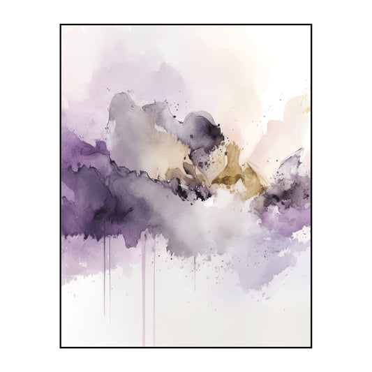 Watercolor Purple Poster