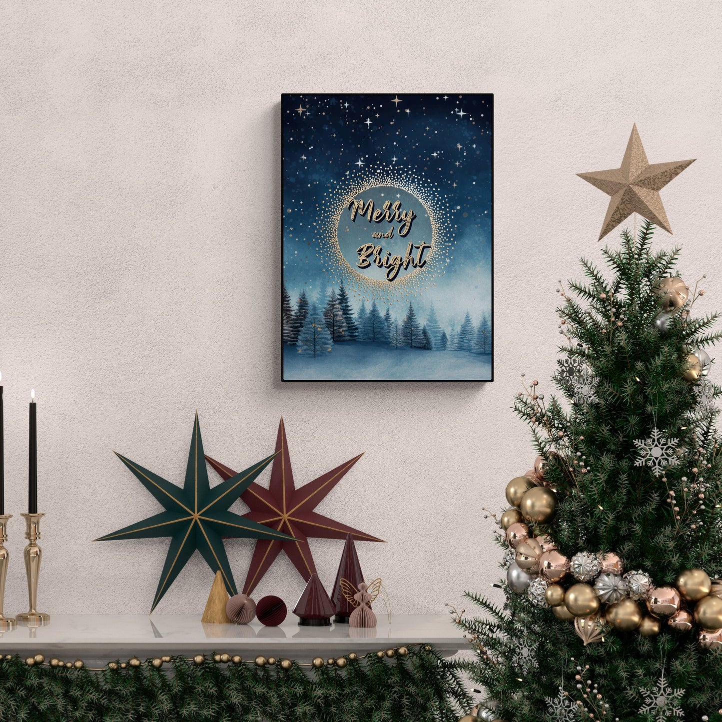 Merry & Bright Poster