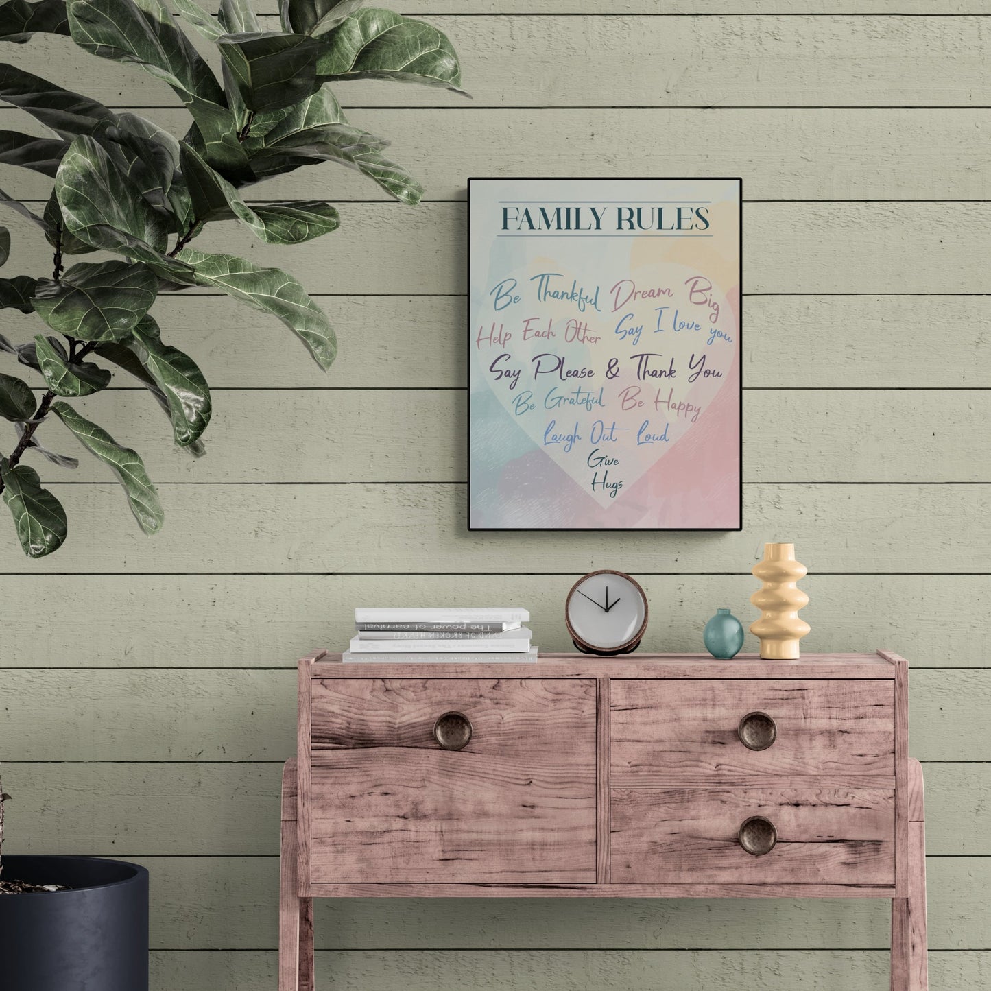 Family Rules Poster